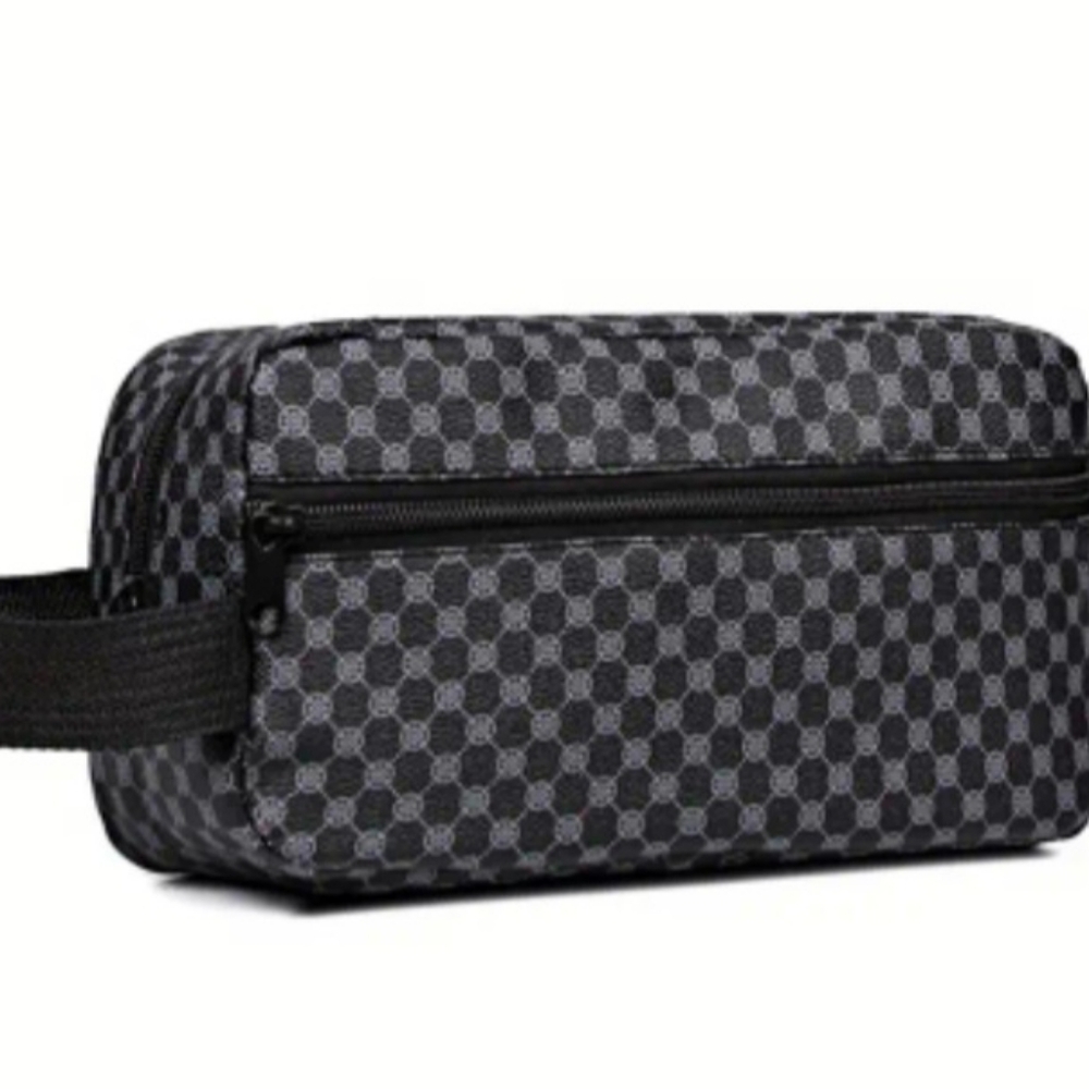 ☆NEW Black/Grey Geometric Men•Women Messenger/Cross-body Bag☆